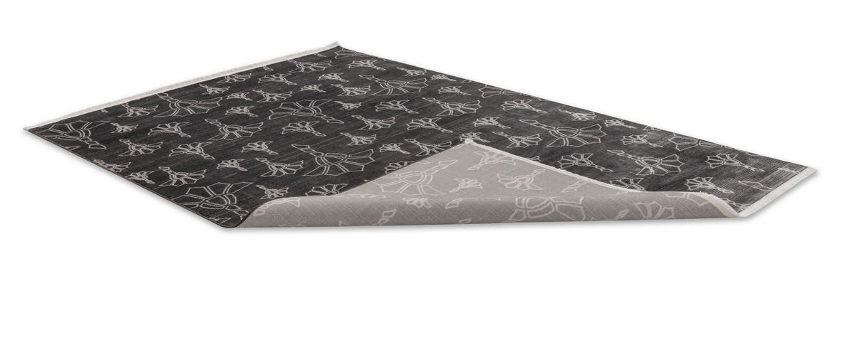 WEBTEPPICH 140/200 cm New Cornflower Anthrazit rechteckig  - Anthrazit, KONVENTIONELL, Textil (140/200cm) - Joop!