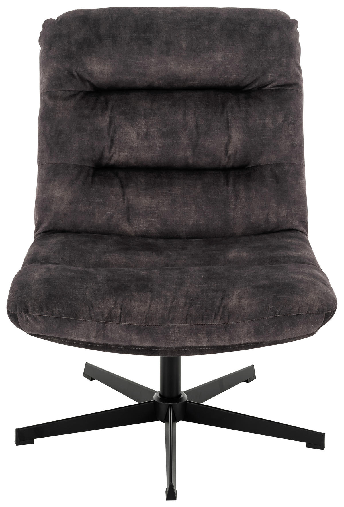 SESSEL Velours Grau    - Schwarz/Grau, MODERN, Textil/Metall (68/91/82cm) - MID.YOU