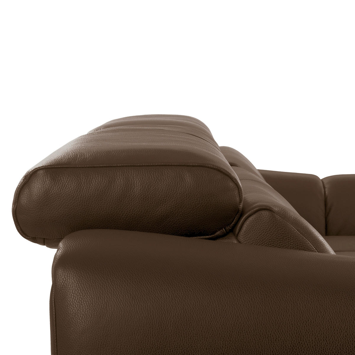 ECKSOFA  Echtleder Braun  - Schwarz/Braun, Design, Leder/Kunststoff (274/177cm) - Livetastic