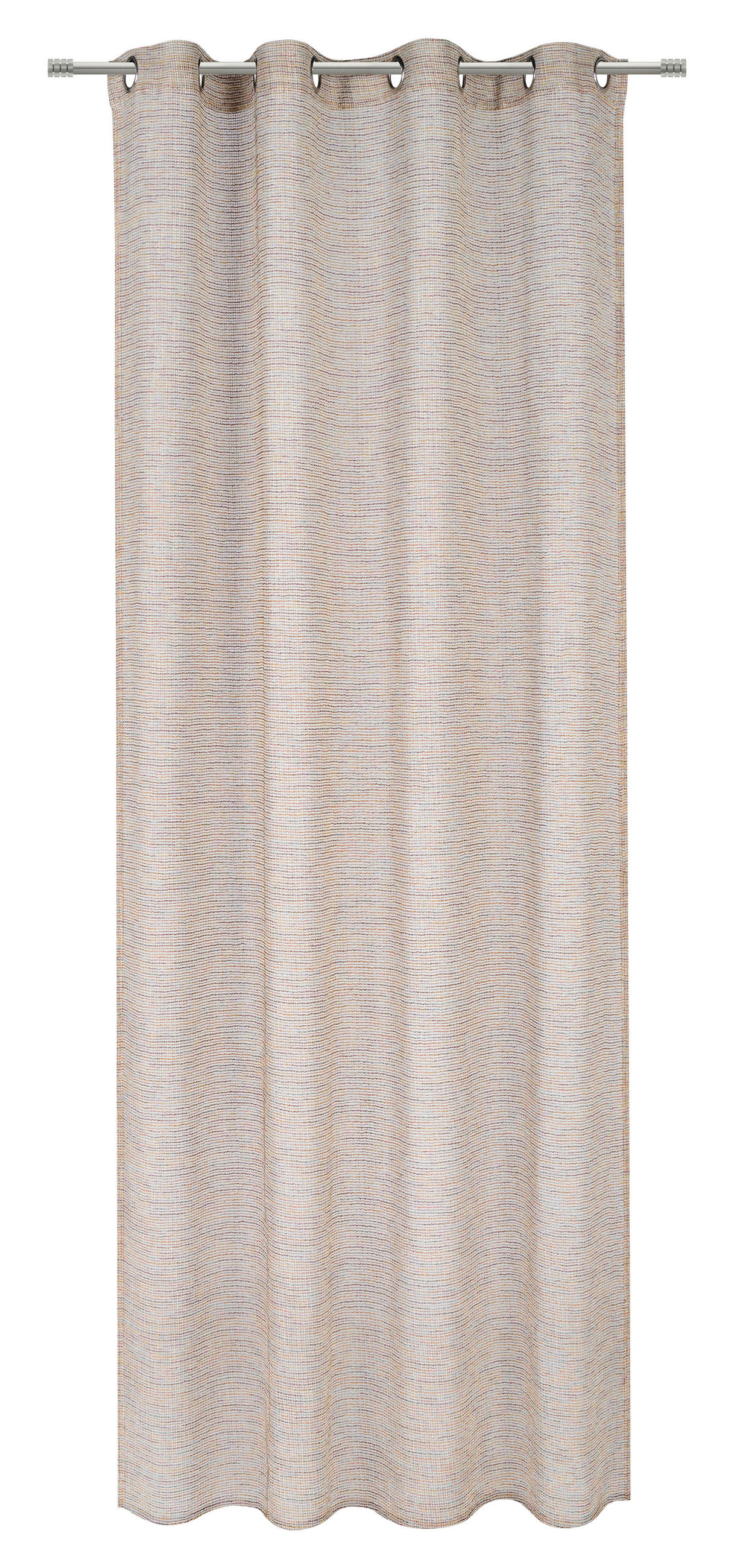 ÖSENVORHANG transparent  - Rot/Multicolor, Trend, Textil (140/245cm) - Esposa