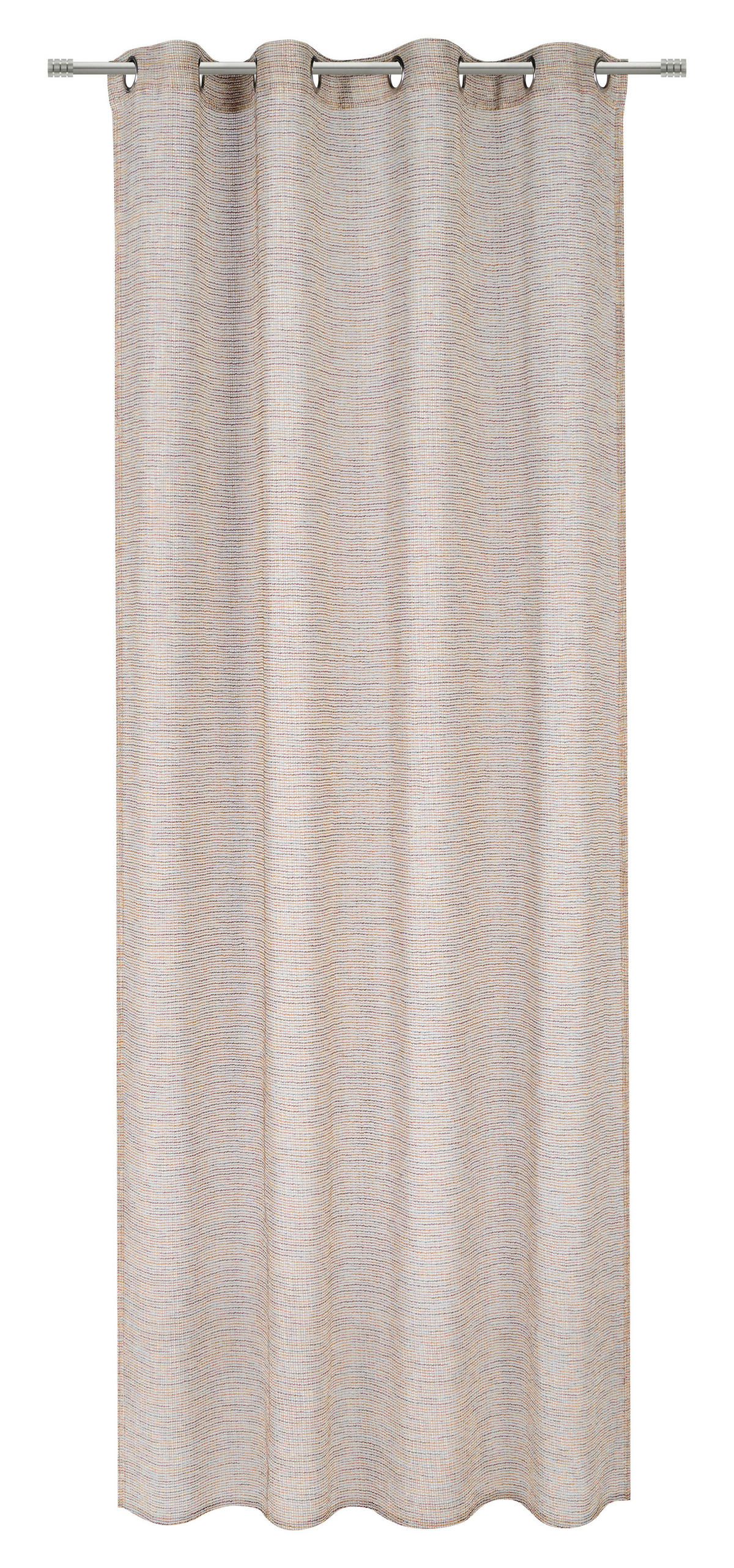 ÖSENVORHANG transparent  - Rot/Multicolor, Trend, Textil (140/245cm) - Esposa