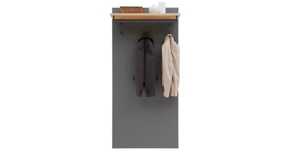 GARDEROBE 215/200/37 cm  - Eichefarben/Anthrazit, Design, Holz/Holzwerkstoff (215/200/37cm) - Dieter Knoll