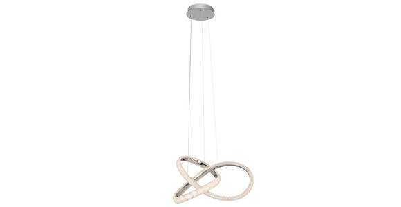 LED-HÄNGELEUCHTE 53/150 cm - Chromfarben, Design, Kunststoff/Metall (53/150cm) - Novel
