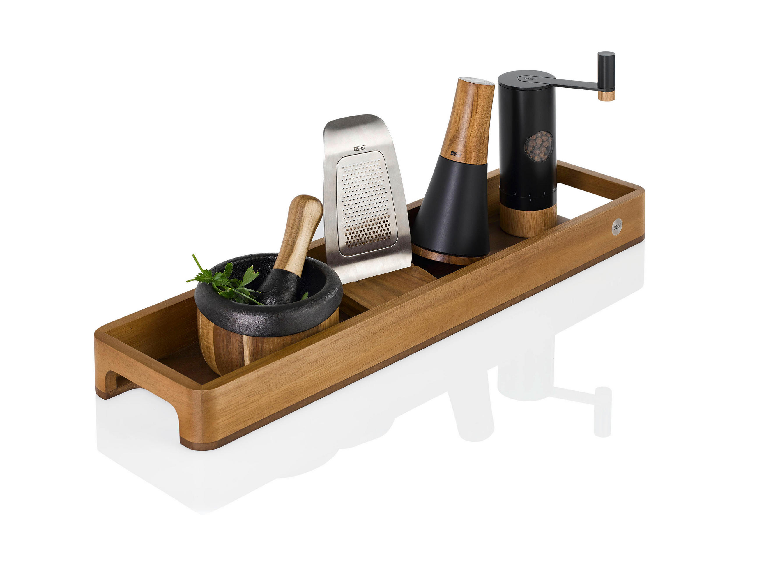 TABLETT Holz Akazie, Walnuss  - Basics, Holz (60/15,5/5cm) - AdHoc
