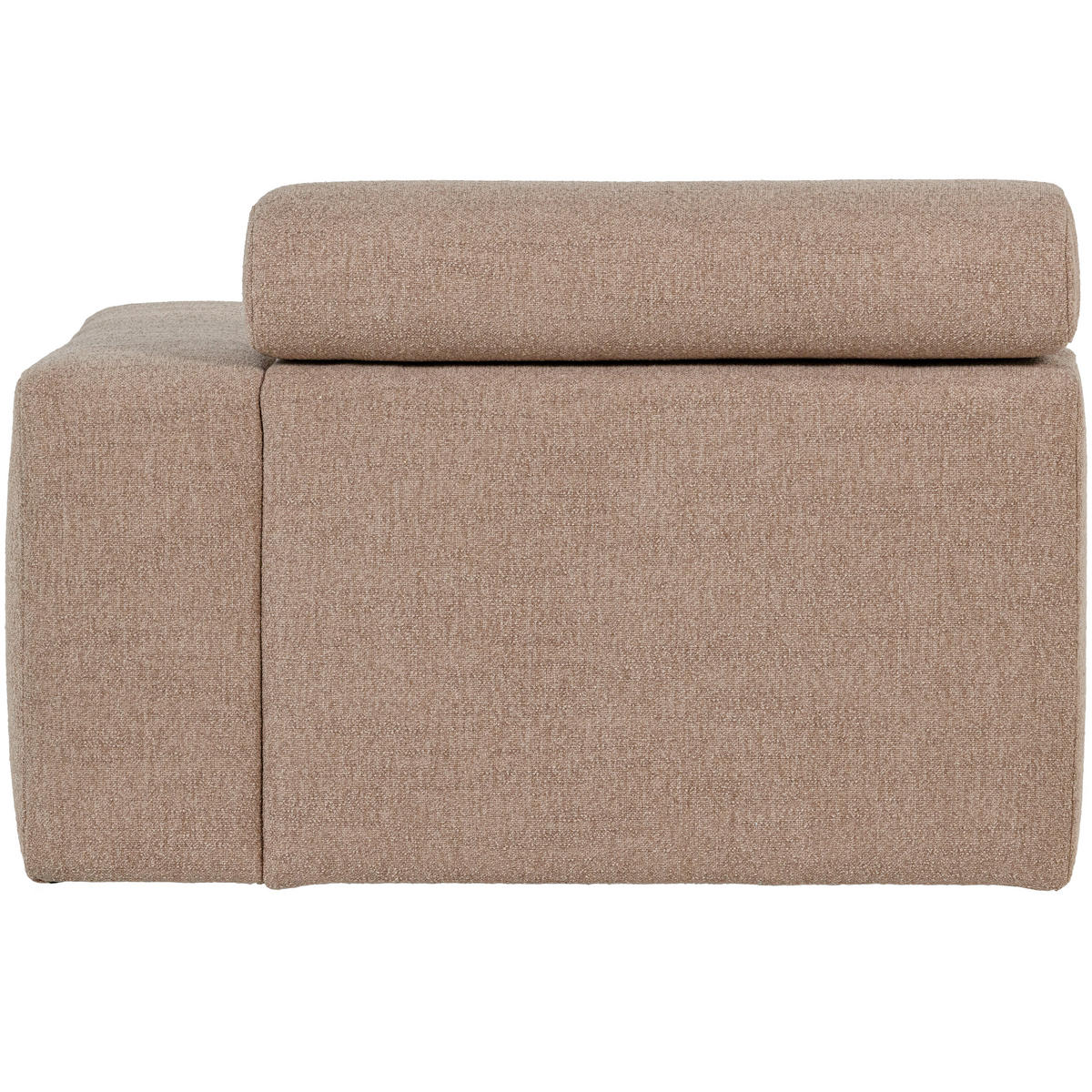 SOFAELEMENT Novi in Bouclé Taupe  - Taupe, Design, Kunststoff/Textil (113/86/109cm) - Livetastic