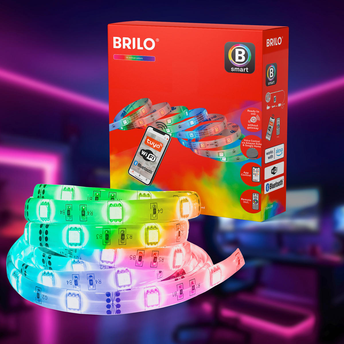 LED TRAKA  - bijela, Basics, plastika (500cm)