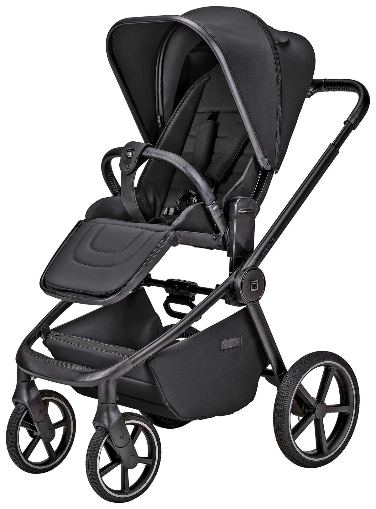 KOMBIKINDERWAGEN Resea 2.0  - Schwarz, Basics, Textil (96/57/114cm) - Moon