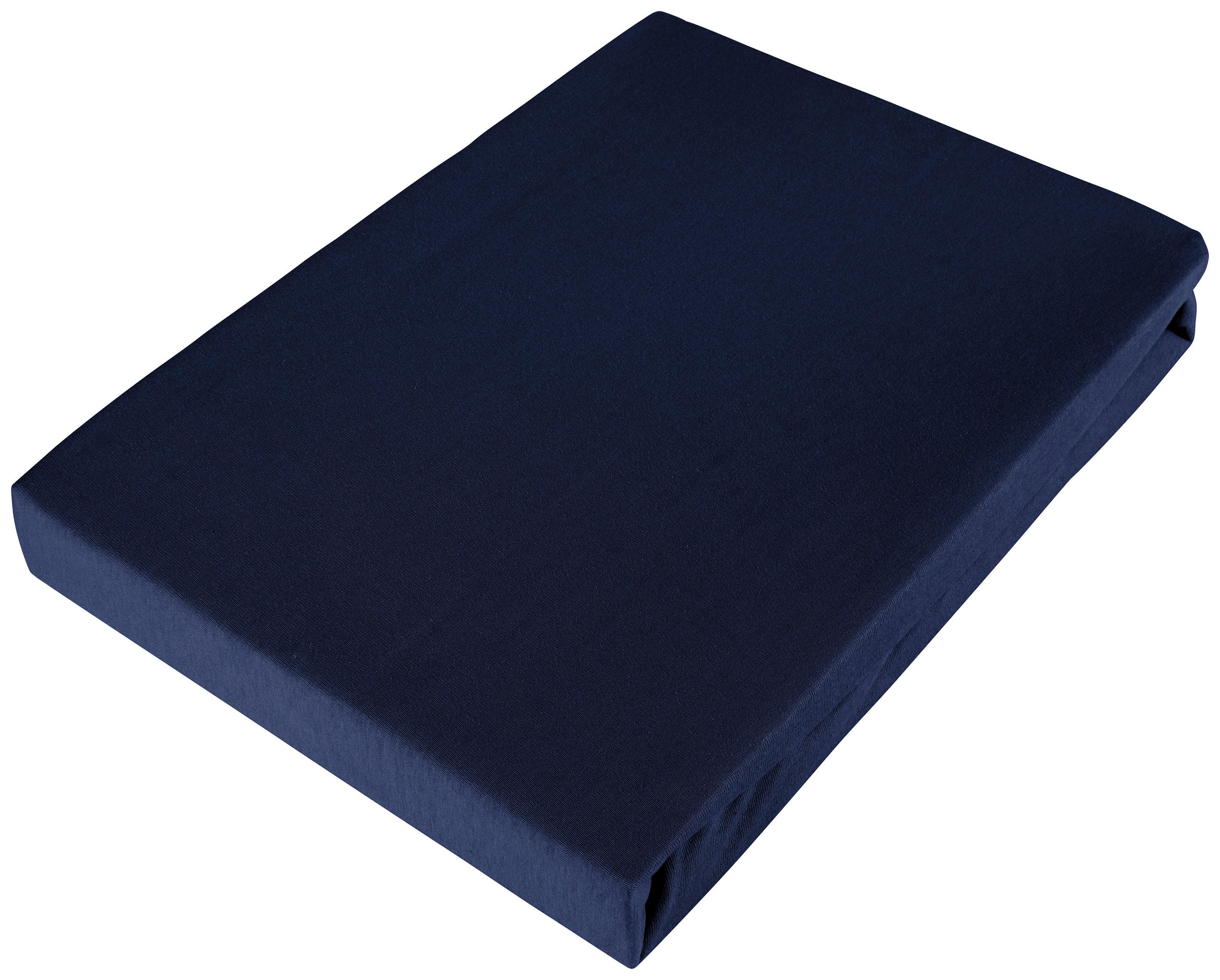 ELASTICKÉ PROSTĚRADLO, biber, tmavě modrá, 100/200 cm - tmavě modrá, Konvenční, textil (100/200cm) - Esposa
