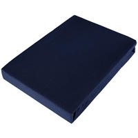 Flanell-Spannleintuch 100/200 cm Biber  - Dunkelblau, KONVENTIONELL, Textil (100/200cm) - Esposa