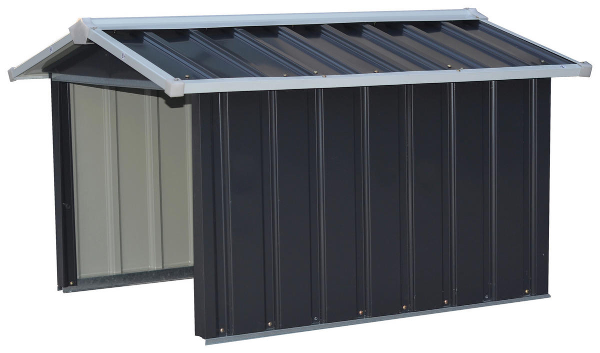 KLEINGARAGE 86/100/63,5 cm  - Anthrazit, MODERN, Metall (86/100/63,5cm) - Homezone