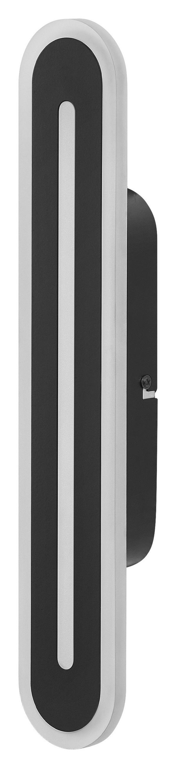 SPIEGELLEUCHTE Smart Wifi Orbis Bath 40/7/5 cm   - Schwarz, Design, Metall (40/7/5cm) - Ledvance