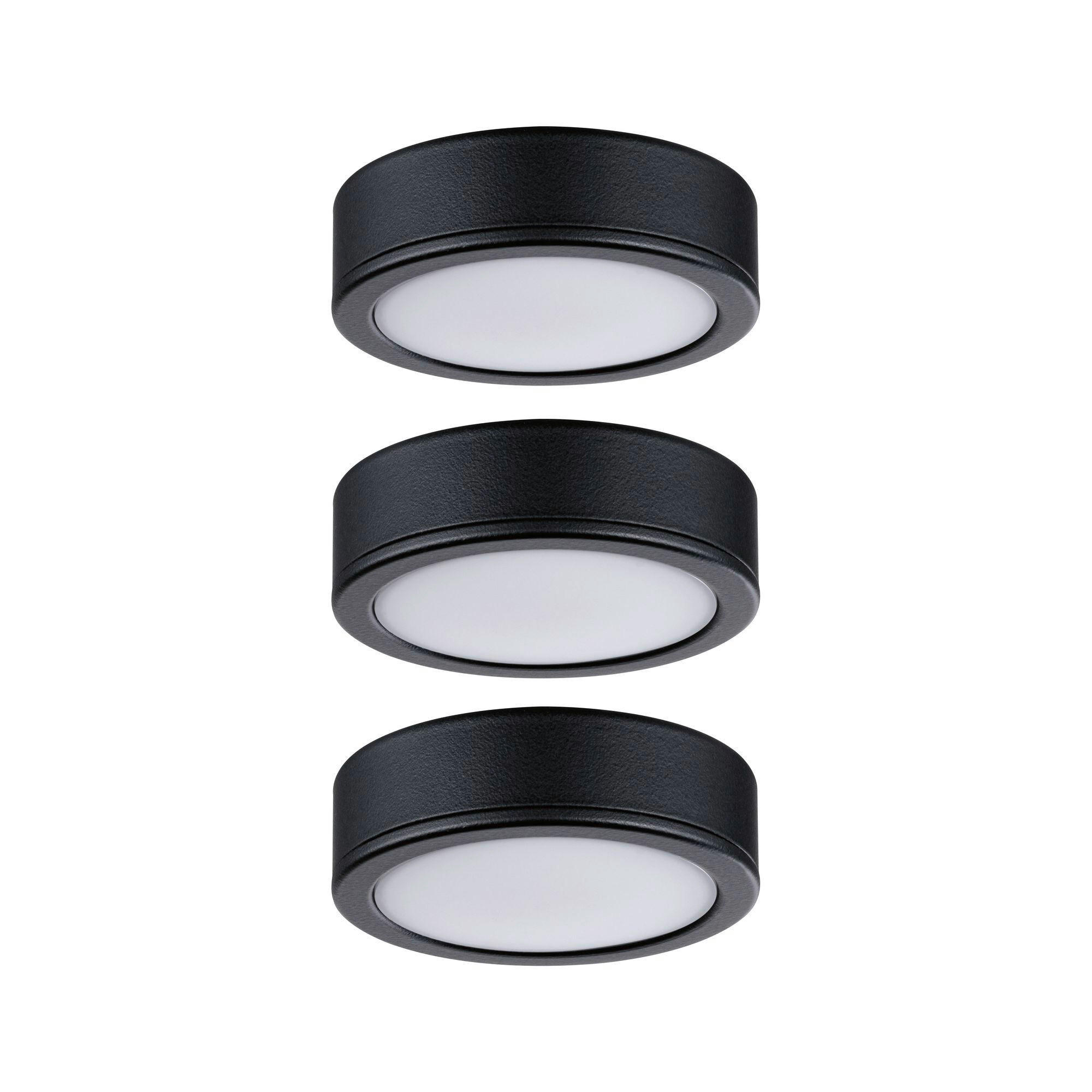 UNTERBAULEUCHTE 99990 6,5/1,7 cm   - Schwarz, Basics, Kunststoff (6,5/1,7cm) - Paulmann