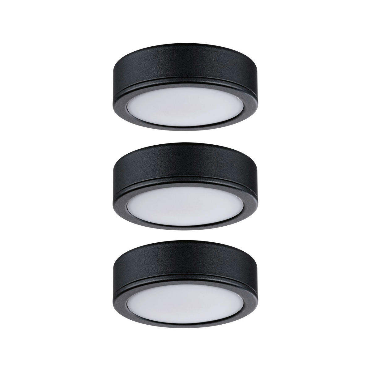 UNTERBAULEUCHTE 99990 6,5/1,7 cm  - Schwarz, Basics, Kunststoff (6,5/1,7cm) - Paulmann