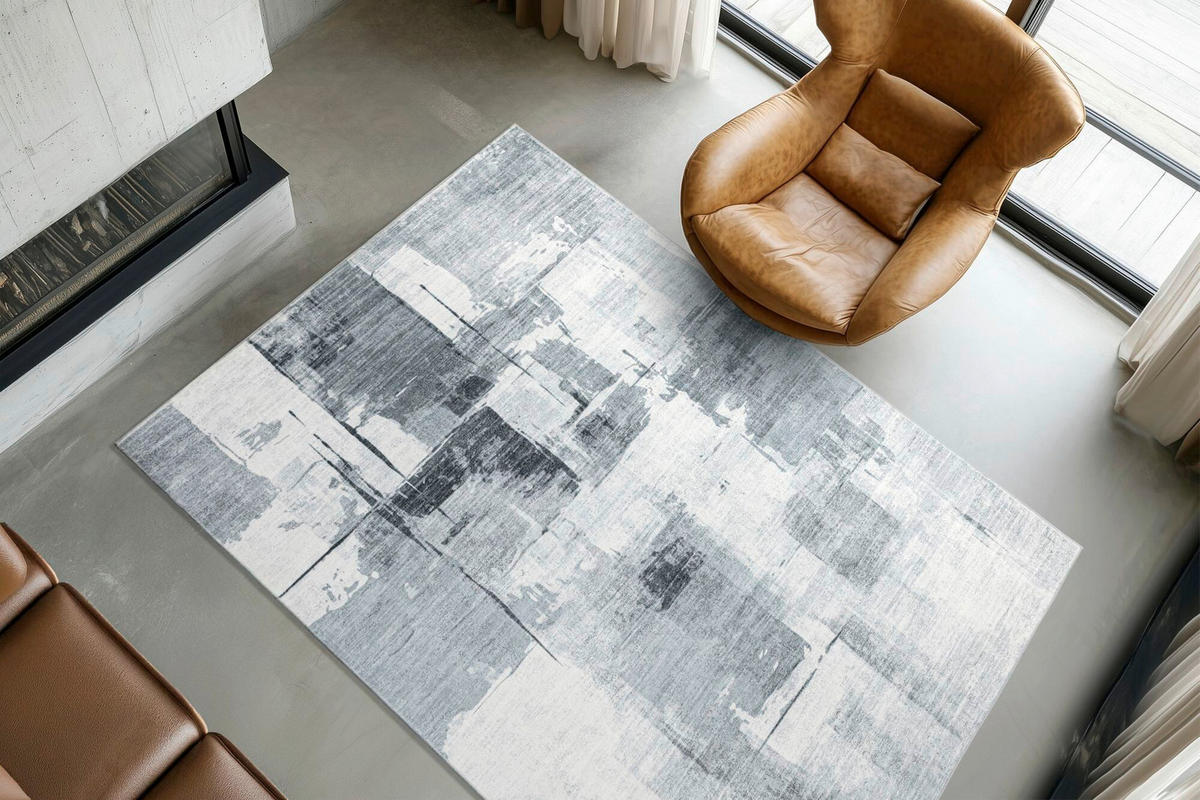 FLACHWEBETEPPICH 120/170 cm My Posh Grau  - Grau, Design, Textil (120/170cm) - Obsession