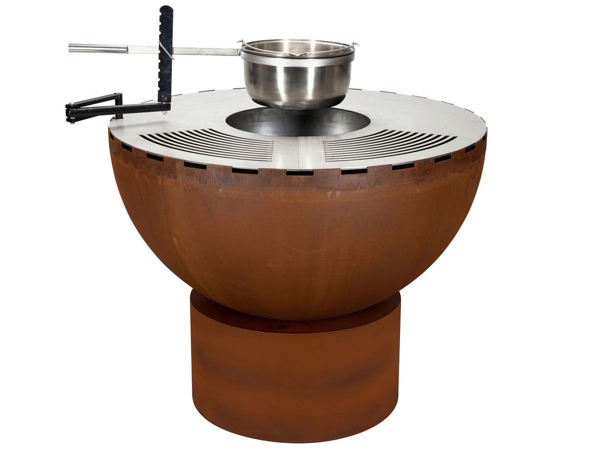 KUGELGRILL - Dunkelorange, Basics, Metall (100/100/85cm) - Nouvel