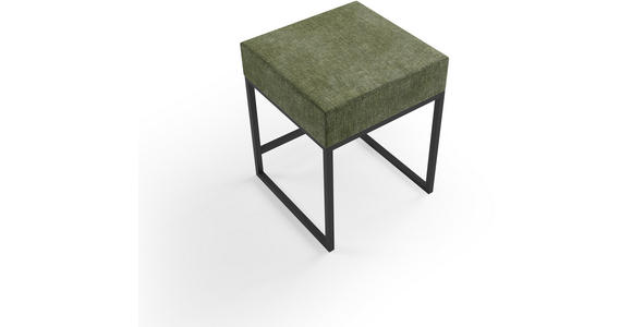 NACHTSCHRANK 45/55/45 cm - Schwarz/Grün, Design, Textil/Metall (45/55/45cm) - Esposa