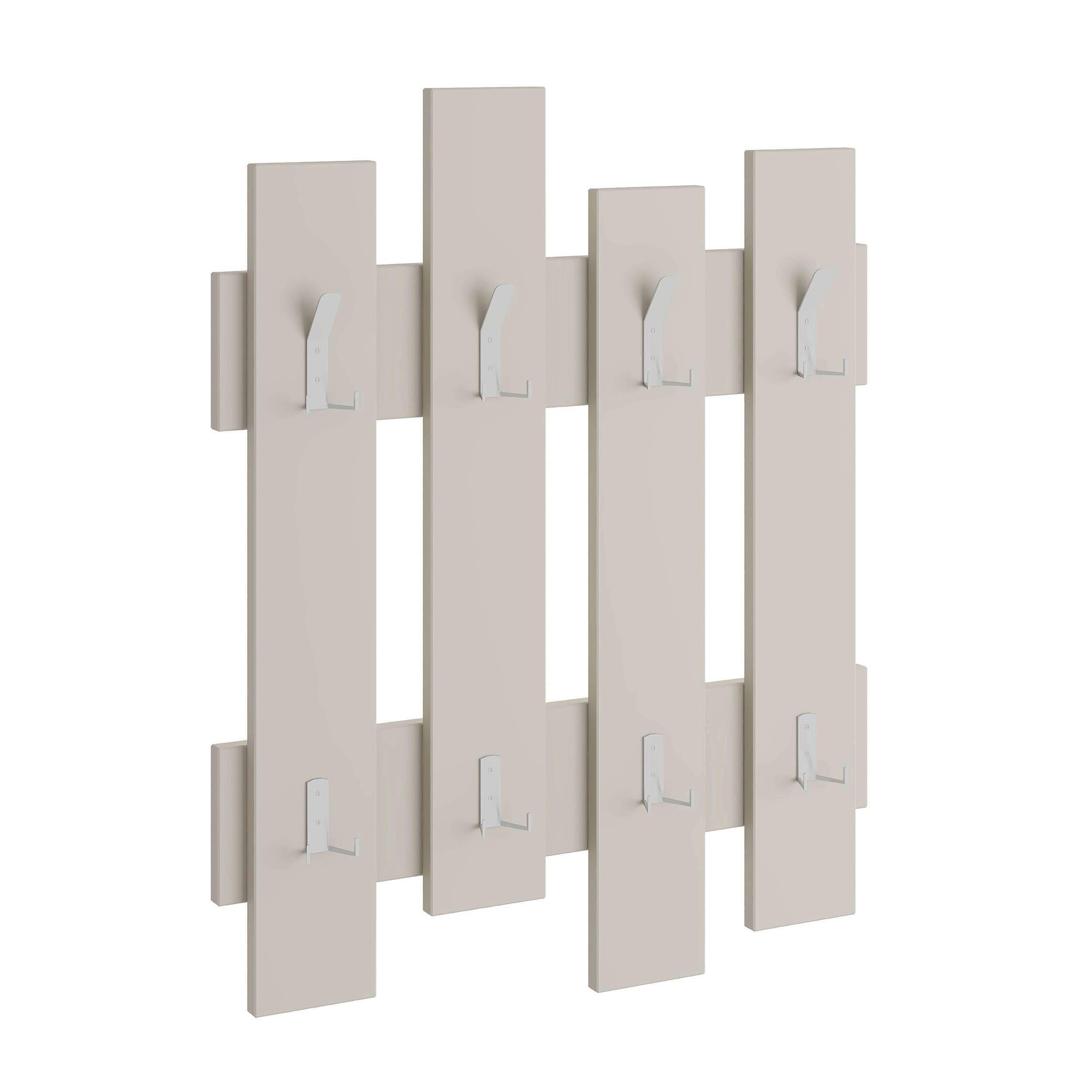 WANDGARDEROBE - Sandfarben, Design, Holzwerkstoff (64/81/4cm) - Livetastic