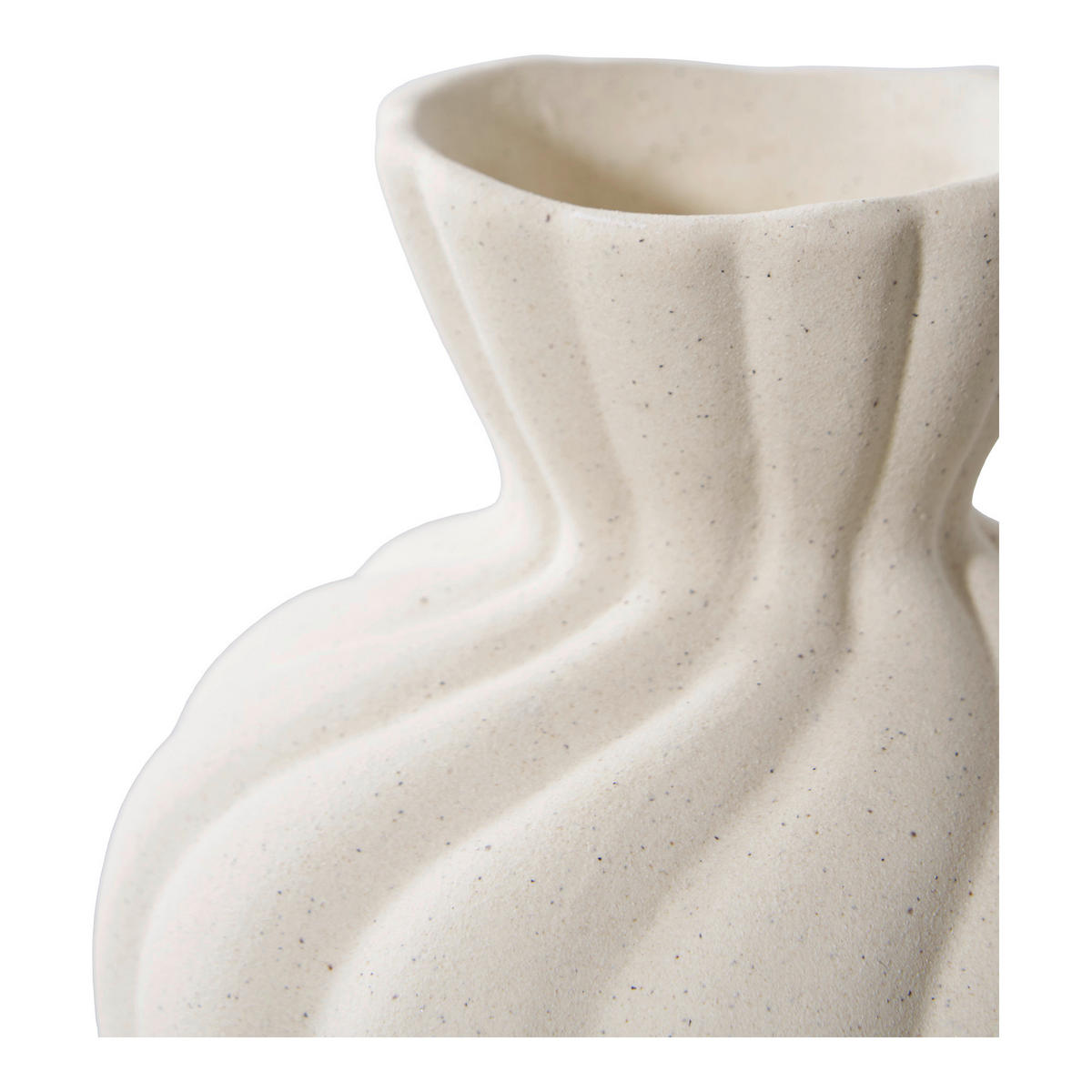 VASEN-SET Vase 12 cm  - Weiß, Basics, Keramik (8,8/10,5/12/15cm)