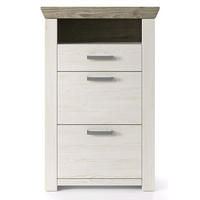 KOMMODE  in 74,5/108,2/42,2 cm  - Chromfarben/Eichefarben, Basics, Holzwerkstoff/Kunststoff (74,5/108,2/42,2cm) - SetOne by Musterring
