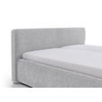 POLSTERBETT Bettkasten, Lattenroste Hellgrau 180/200 cm  - Birkefarben/Buchefarben, Design, Holz/Textil (180/200cm) - Xora