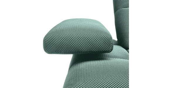 ECKSOFA in Struktur Hellblau 313/233 cm - Schwarz/Hellblau, Design, Kunststoff/Textil (313/233cm) - Emilio Belluti