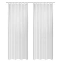 SCHLAUFENVORHANG blickdicht  - Weiß, Basics, Textil (130/245cm)