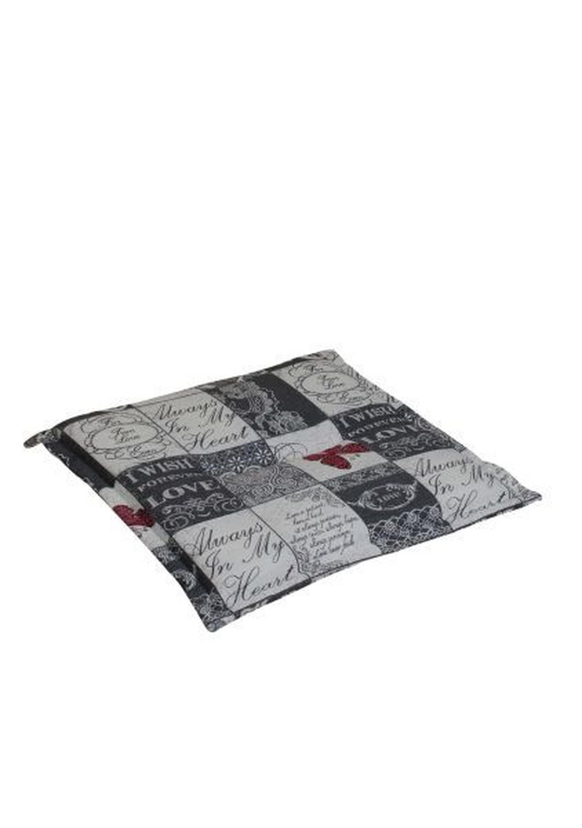 GARTENSITZKISSEN  - Weiß/Grau, Design, Textil (48/4/48cm)