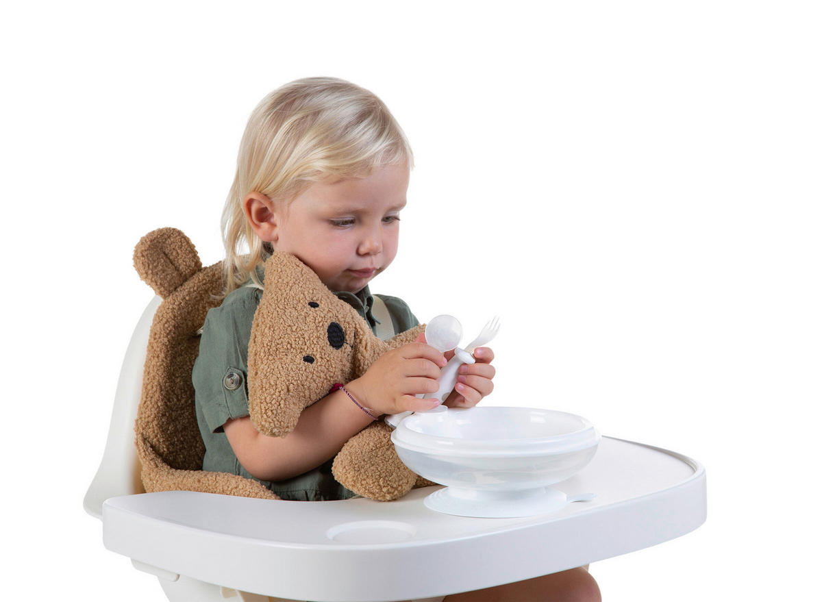 HOCHSTUHLEINLAGE Evolu Teddy Braun  - Braun, Basics, Textil (65/2,5/58cm) - Childhome