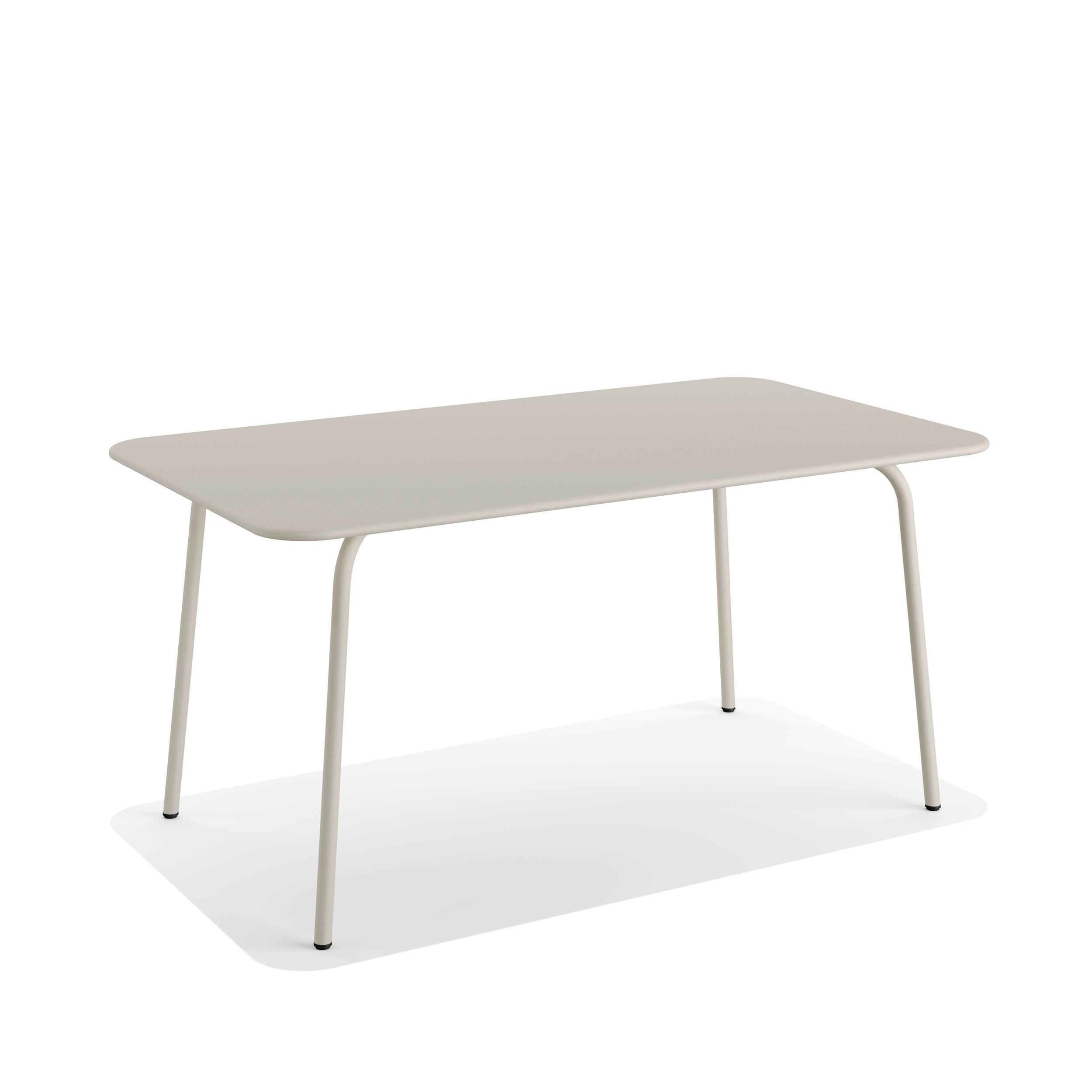 Gardenson Gartentisch Veba Beige 73x90x160 cm