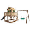 SPIELTURM 613/291/277 cm  - Braun/Grau, Konventionell, Holz (613/291/277cm)