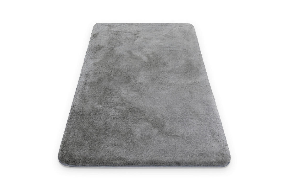 BADTEPPICH Grau 60/100 cm  - Grau, Basics, Kunststoff/Textil (60/100cm) - WECON HOME