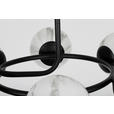 DECKENLEUCHTE Sirius 67/44 cm  - Schwarz/Weiß, Design, Glas (67/44cm) - Dieter Knoll