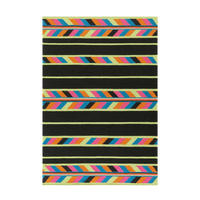 ULLMATTA 140/200 cm  - multicolor/svart, Basics, textil (140/200cm)