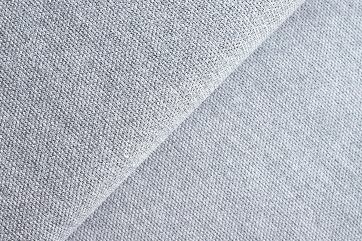 ECKSOFA Flachgewebe Hellgrau  - Hellgrau/Schwarz, Design, Textil/Metall (246/175cm) - Celina