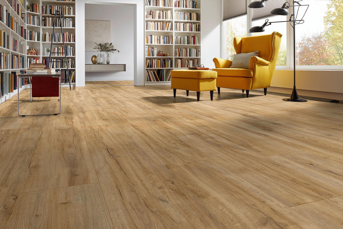 LAMINATBODEN Exquisit Plus  - Eichefarben, KONVENTIONELL, Holz (138.0/24.4/0.8cm)