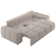 BIGSOFA Chenille Grau  - Schwarz/Grau, KONVENTIONELL, Kunststoff/Textil (266/89/104cm) - Carryhome
