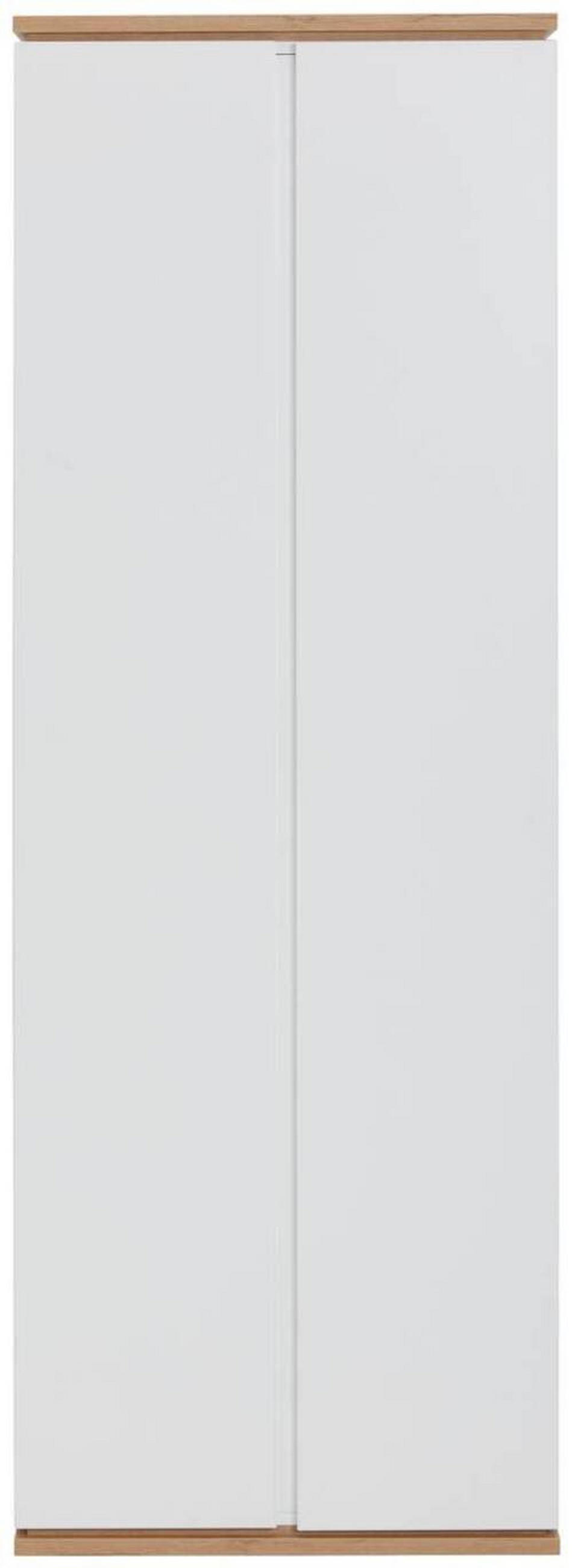 ORMAR ZA PREDSOBLJE  bela, hrast artisan  - bela/crna, Dizajnerski, pločasti materijal/plastika (70/200/37,8cm) - Xora