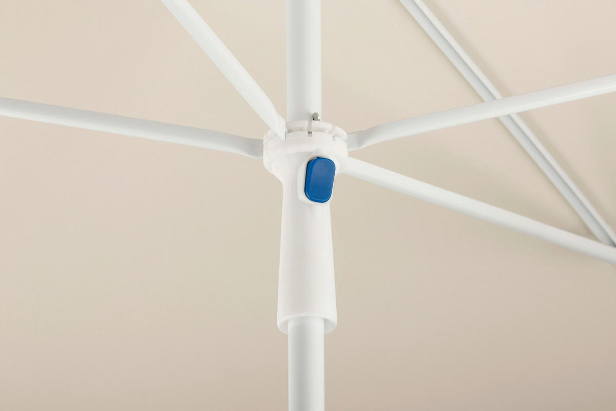 SONNENSCHIRM 180 cm Naturfarben  - Weiß/Naturfarben, Basics, Textil/Metall (120/225/180cm) - Schneider