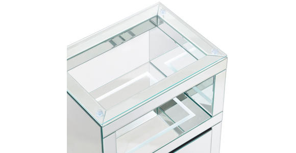 KOMMODE 50/36/66 cm  - Klar, Design, Glas/Holzwerkstoff (50/36/66cm) - Xora