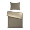 BETTWÄSCHESET Satin 160/210 cm  65 cm/100 cm  - Taupe, Textil (160/210cm) - Bio:Vio