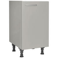 SPÜLENUNTERSCHRANK 45/87/56 cm  in Grau  - Edelstahlfarben/Grau, MODERN, Holzwerkstoff/Metall (45/87/56cm) - Nobilia