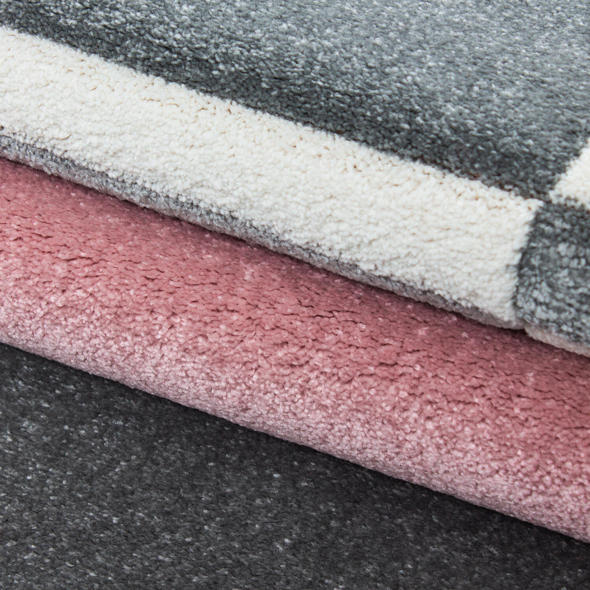 FLACHWEBETEPPICH 280/370 cm Hawaii Pink  - Pink, Design, Textil (280/370cm) - Novel