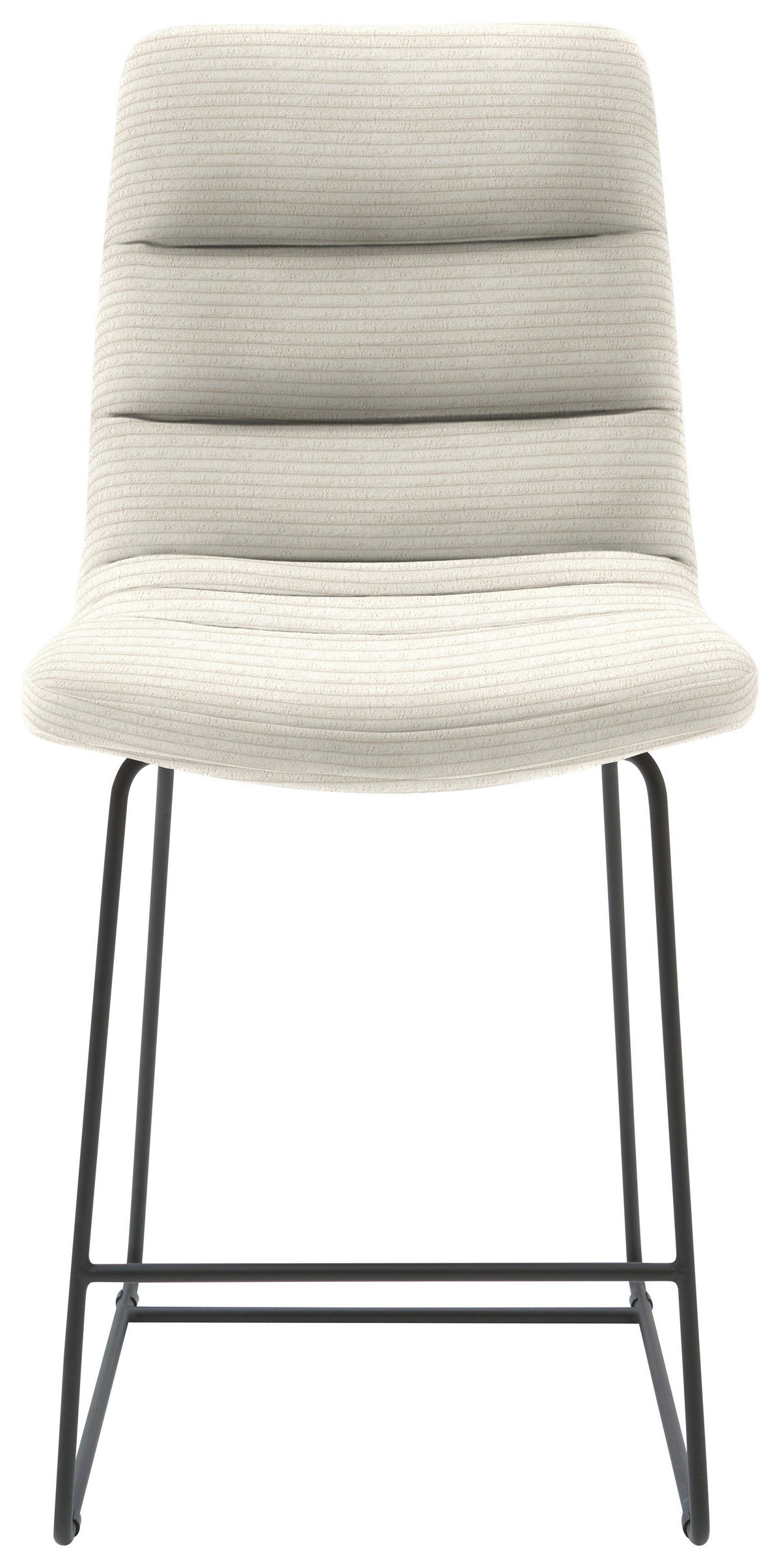 TRESENSTUHL in Textil Naturfarben  - Schwarz/Naturfarben, Design, Textil/Metall (52/106/66cm) - Dieter Knoll