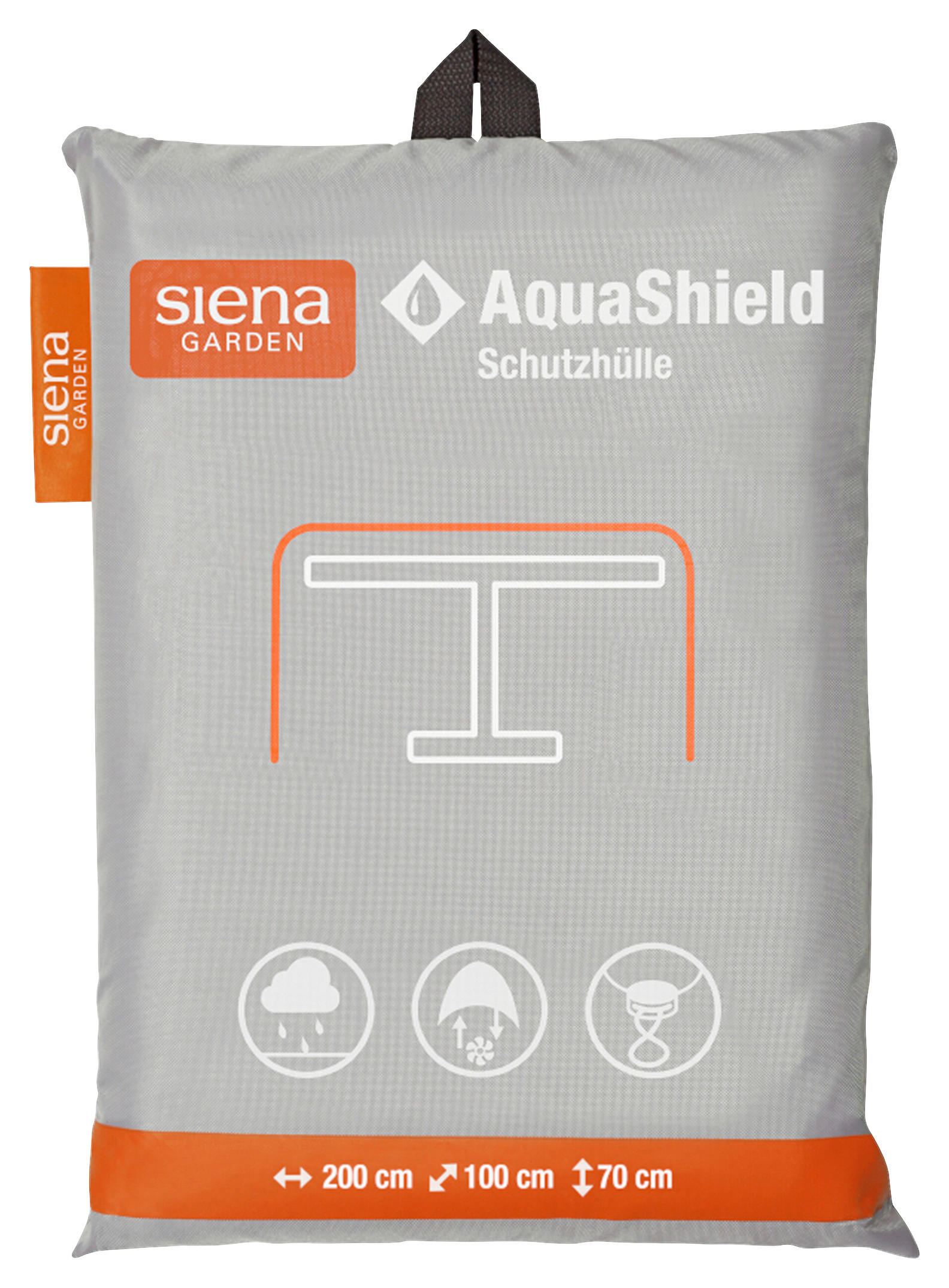 SCHUTZHÜLLE Grau   - Grau, MODERN, Textil (200/70/100cm) - Siena Garden