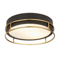 DECKENLEUCHTE Pheonix 30/9,5 cm  - Schwarz, Design, Glas/Metall (30/9,5cm)