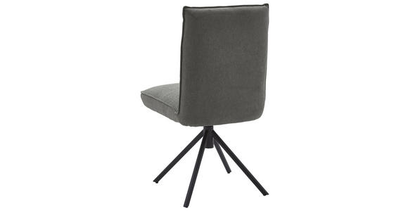 STUHL DREHBAR 360° - Schwarz/Grau, Design, Textil/Metall (49/93/59cm) - Dieter Knoll