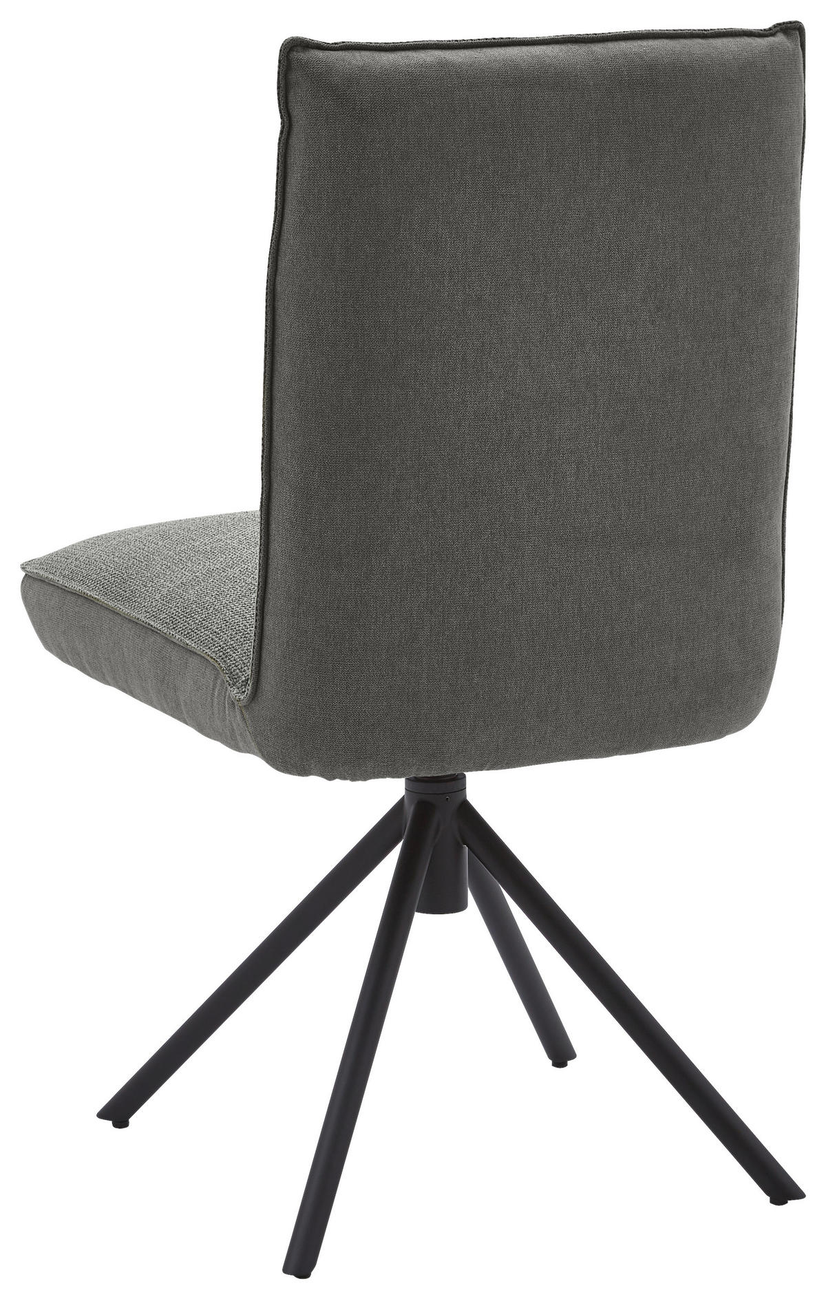 STUHL  in Flachgewebe  - Schwarz/Grau, Design, Textil/Metall (49/93/59cm) - Dieter Knoll