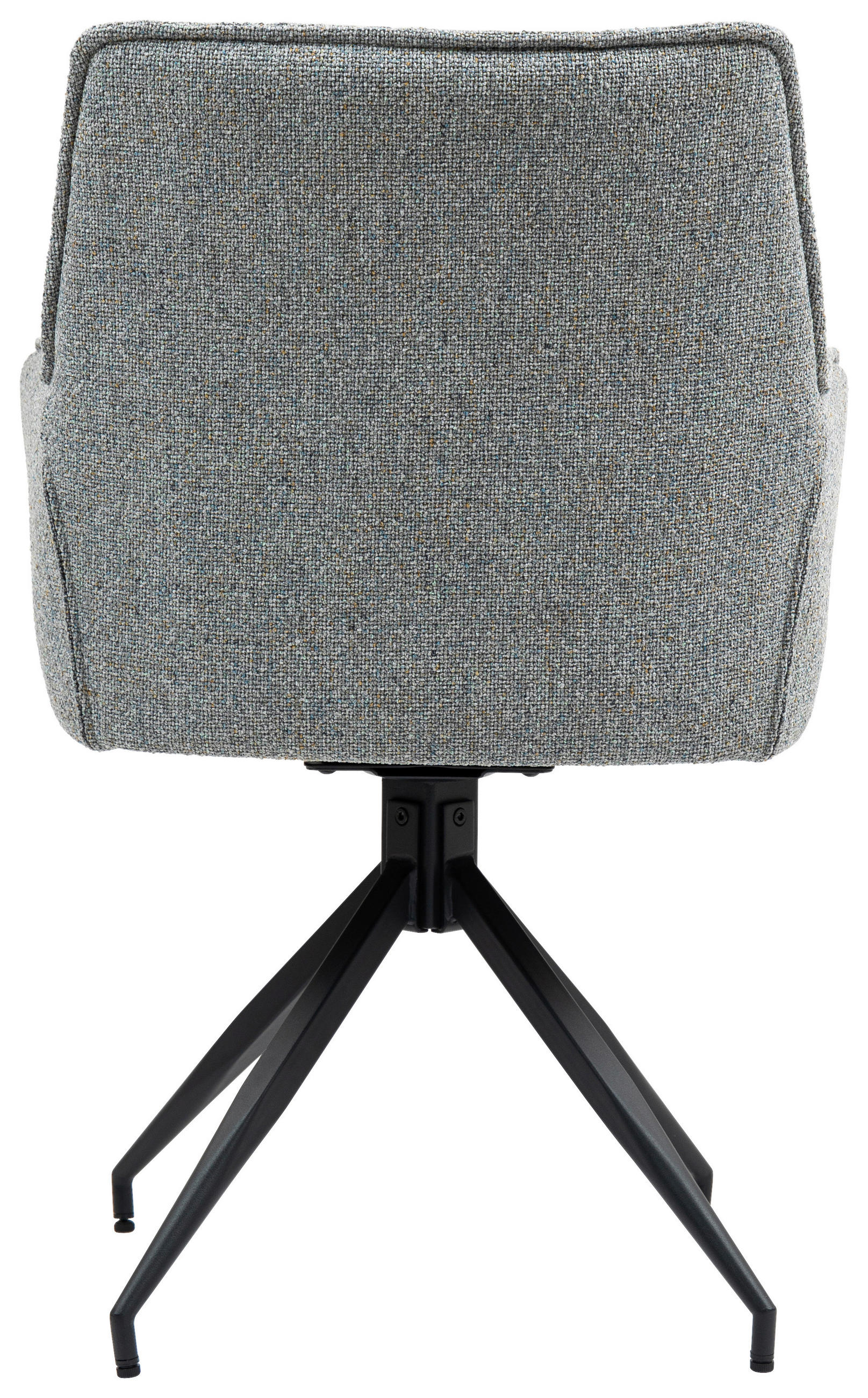 ARMLEHNSTUHL  in Eisen  - Schwarz/Grau, KONVENTIONELL, Textil/Metall (59/89,5/63cm) - MID.YOU