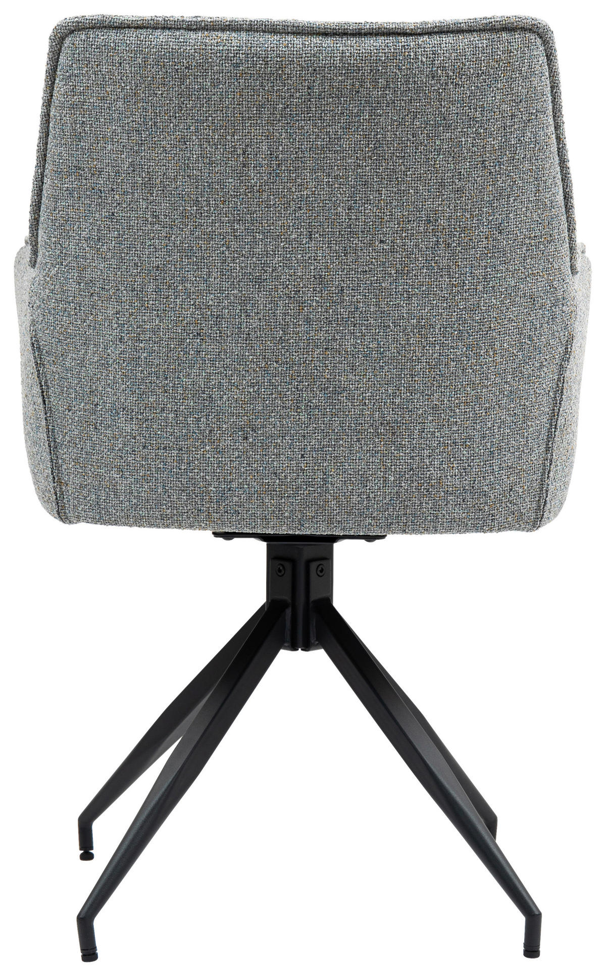 ARMLEHNSTUHL  in Eisen  - Schwarz/Grau, KONVENTIONELL, Textil/Metall (59/89,5/63cm) - MID.YOU