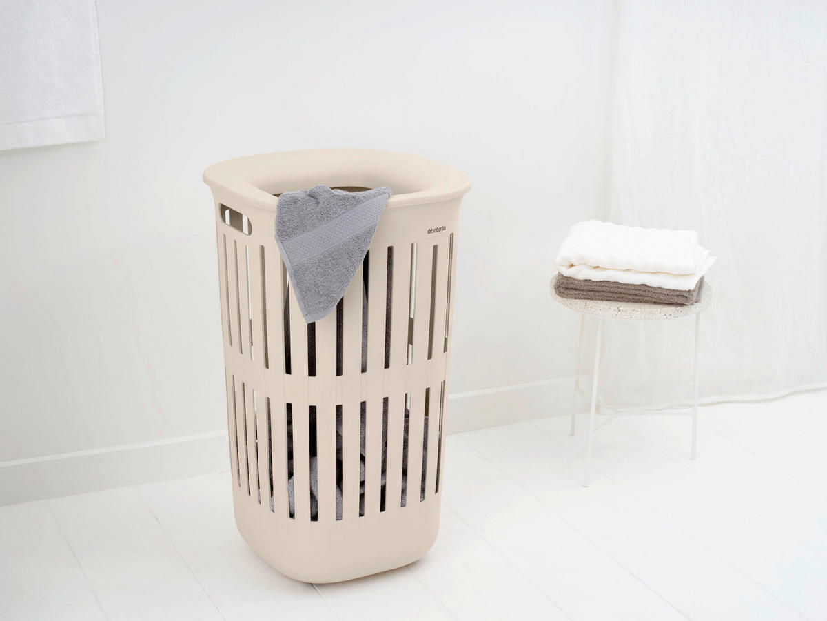 KOŠARA ZA PERILO - bež, Basics, umetna masa (38,2/38,2/64,3cm) - Brabantia
